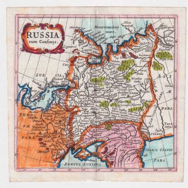 Philippus Cluverius (1580-1622), Mappa della Russia, 1686