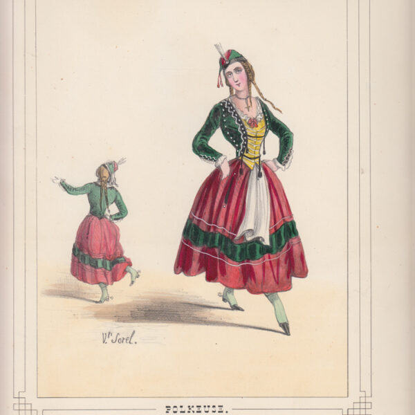 Costumi dell'Opera di Parigi, Ballerina di Polka, 1860