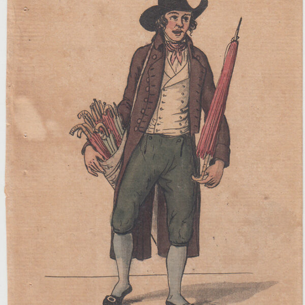 Venditore di ombrelli, Ombrellaio, 1830-40