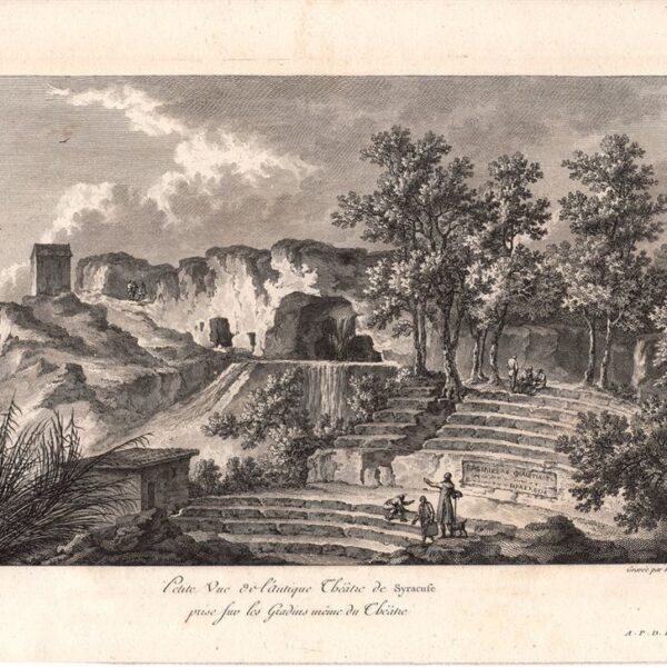 Siracusa, Teatro anfiteatro, Saint-Non, 1786