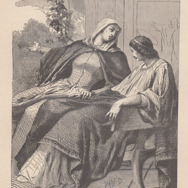 Santa Monica e Sant'Agostino, 1870