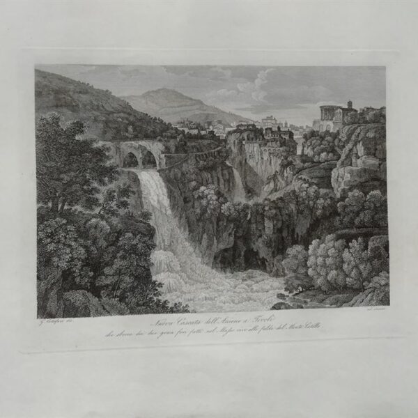 Nuova Cascata dell'Aniene a Tivoli, 1843