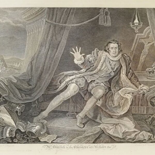 William Hogarth, Garrick in Richard III  1822