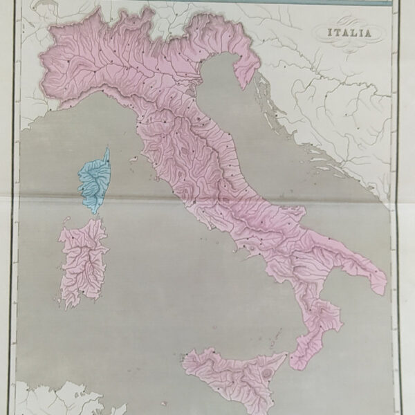 Mappa dell'Italia, 1865