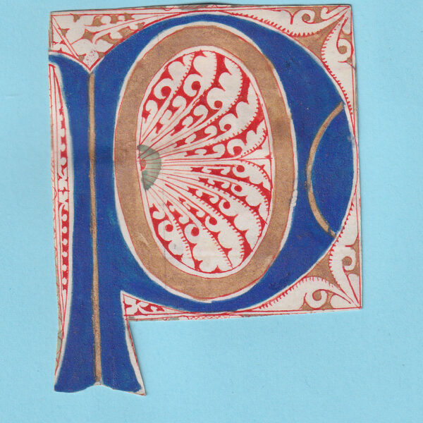 Capolettera miniata da antifonario del XV-XVI secolo