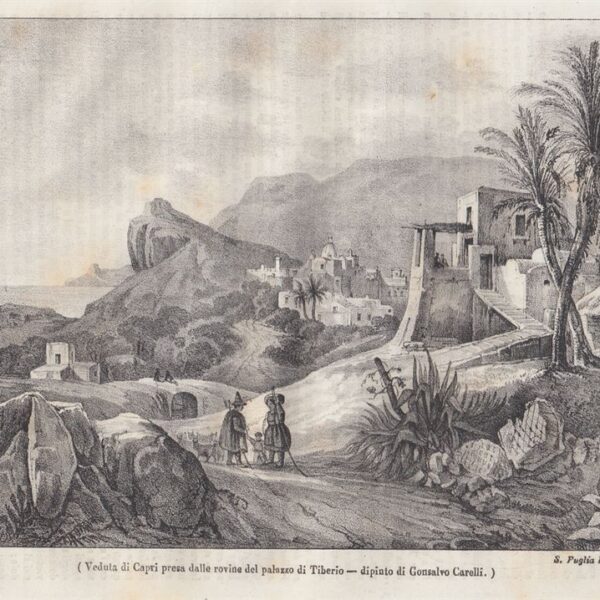 Capri vista dal Palazzo di Tiberio, 1840