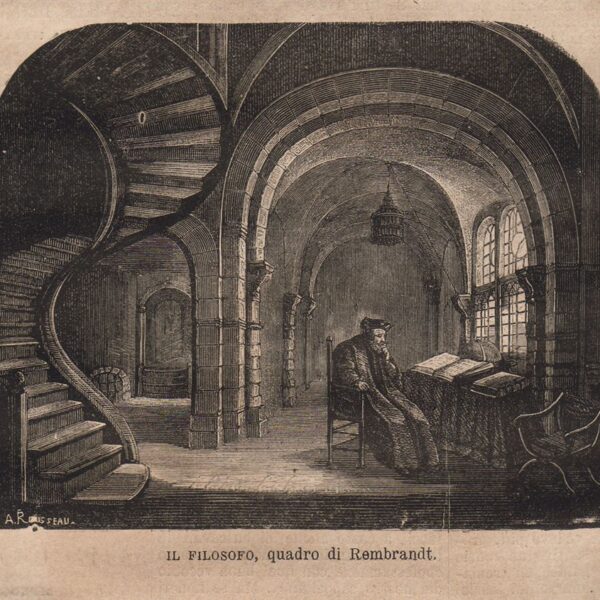 Il filosofo, Rembrandt, 1872