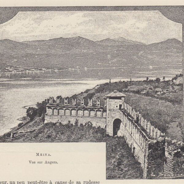 Meina, Veduta di Angera, 1890