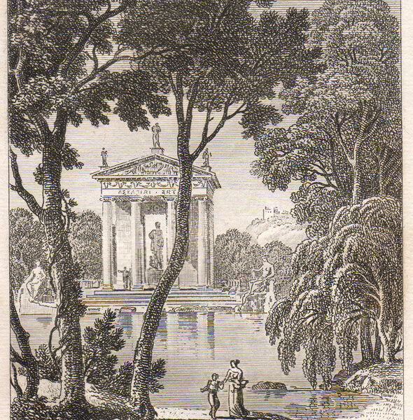 Roma, Villa Borghese, Tempio di Esculapio, 1819