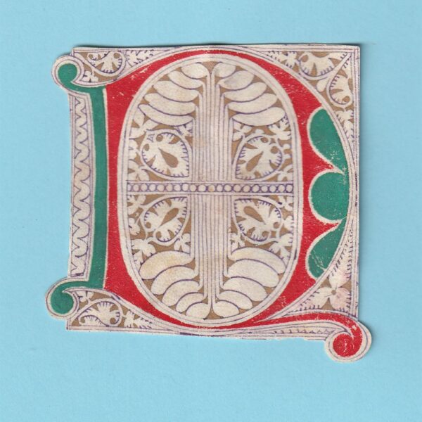 Capolettera miniata da antifonario del XV-XVI secolo