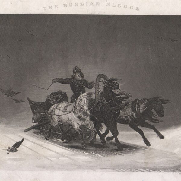 La slitta russa, A.H.Payne, 1850