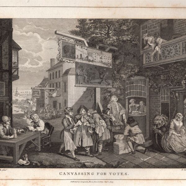 Hogarth William (1697-1764), Canvassing for Votes, 1813