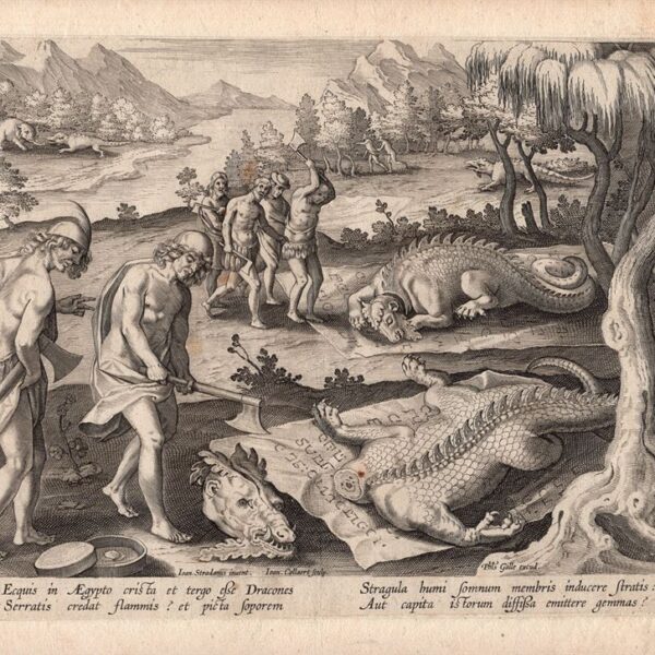 Stradanus, Caccia ai coccodrilli, 1594-98