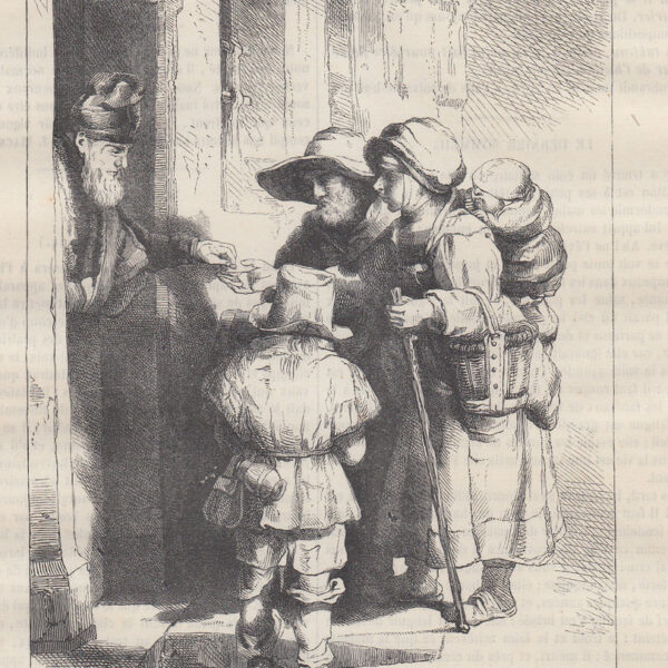 Rembrandt, Mendiants, 1863