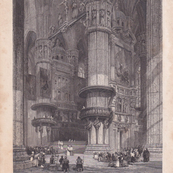 Milano, Interno della Cattedrale, 1840
