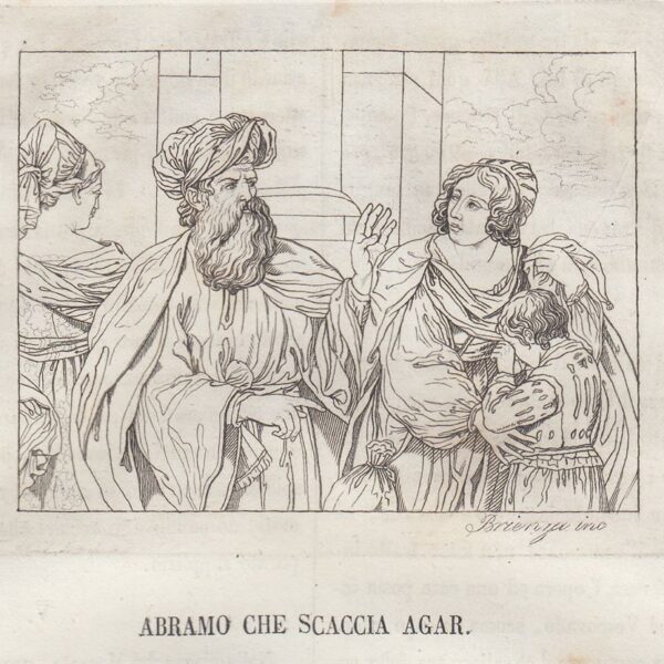 Abramo che scaccia Agar, 1839