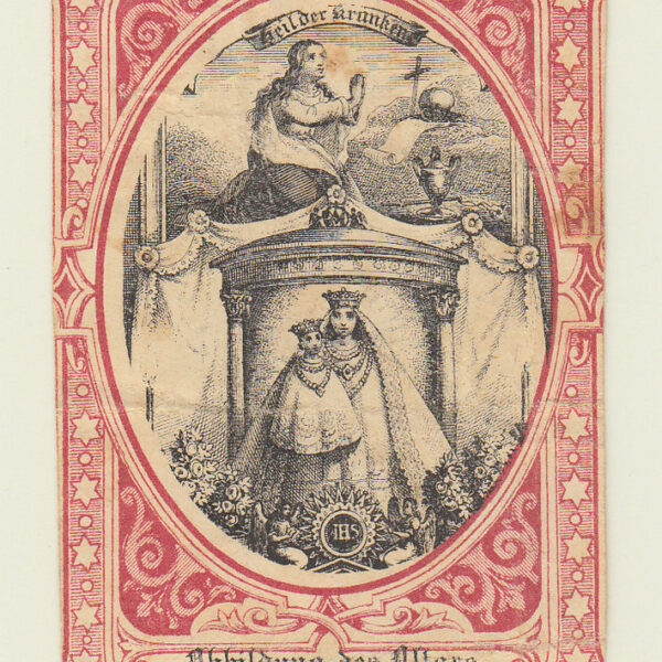 Madonna, Santino antico, 1900