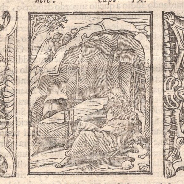 Fabio Glissenti, L'Eremita e la Morte, 1596