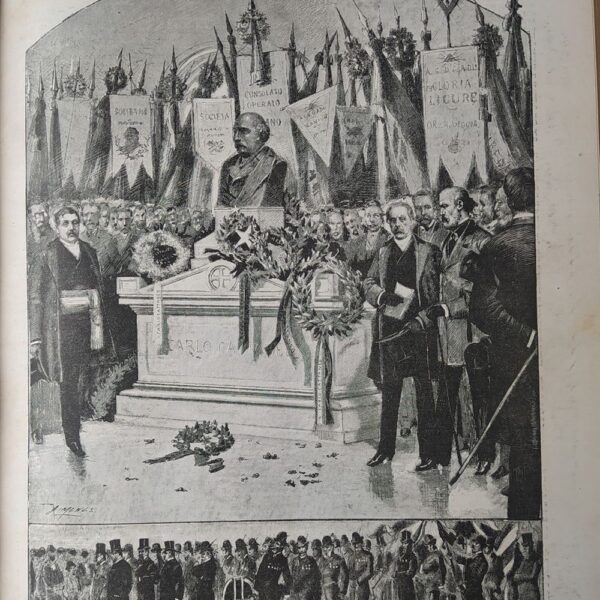 Il trasporto della salma di Carlo Cattaneo al Famedio, 1884