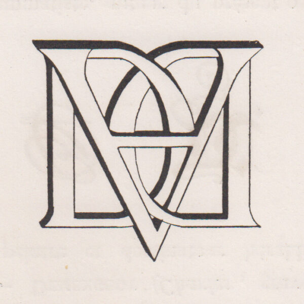 Monogramma, Lettere A, D, 1882