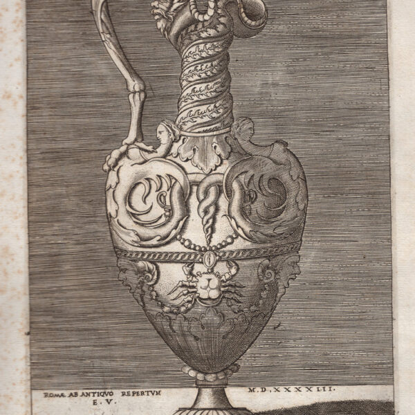 Enea Vico (1523-1567)  Vaso con decorazioni, 1543