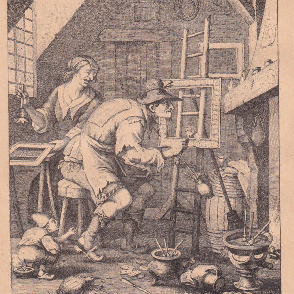 Il doratore, xilografia dell'800