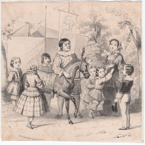 Bambini e cavallo, 1850
