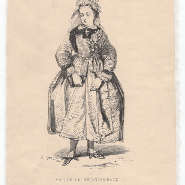 Sposa del borgo di Batz, Bretagna, 1850