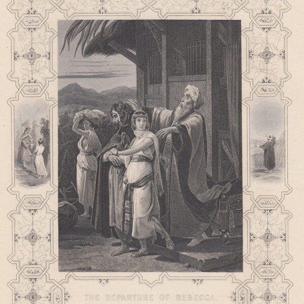 La partenza di Rebecca. Acquaforte 1830-1850