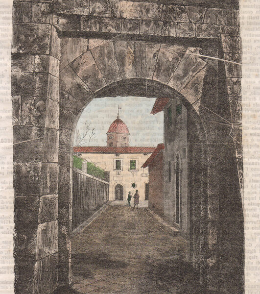 Pisa, Casa di Galileo, 1880