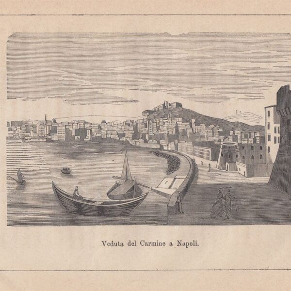 Napoli, Veduta del Carmine, 1871