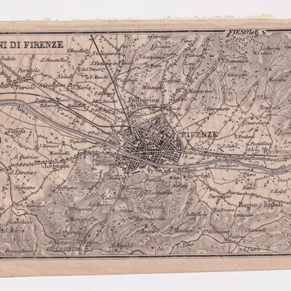 Mappa dei dintorni di Firenze, 1873