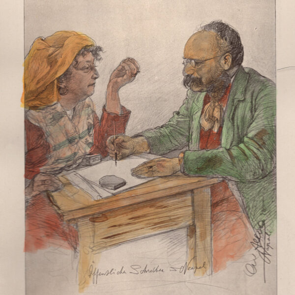 Wilhelm Allers, Lo Scrivano, 1890