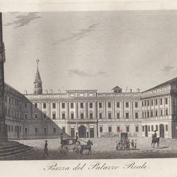 Milano, Piazza del Palazzo Reale, 1834
