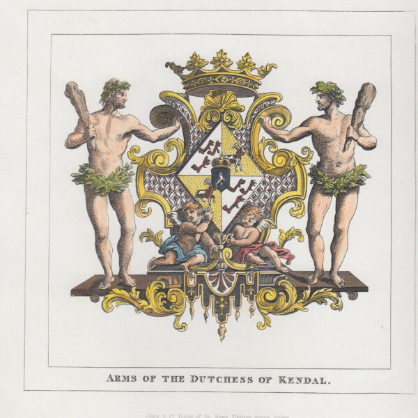 Stemma della Duchessa di Kendal, W.Hogarth, 1840