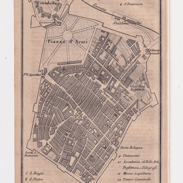 Mappa di Modena, 1873