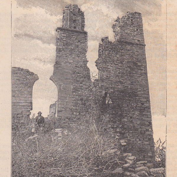 Rovine del castello Del Carretto a Ponti , 1890