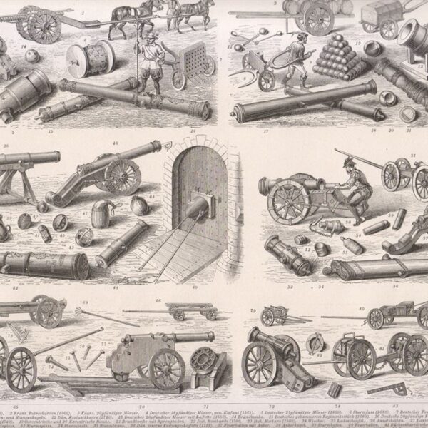 Antichi strumenti da guerra, 1850