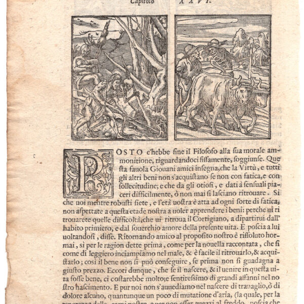 F. Glissenti, Adamo ed Eva al lavoro, 1596