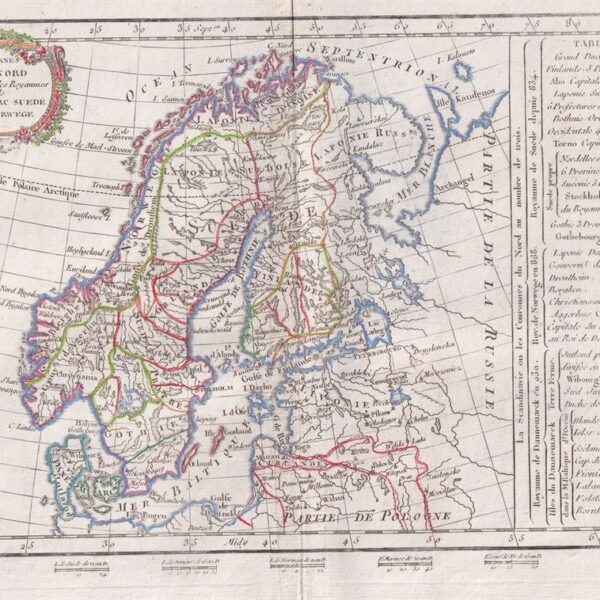 Scandinavia, C.F. Delamarche, 1816