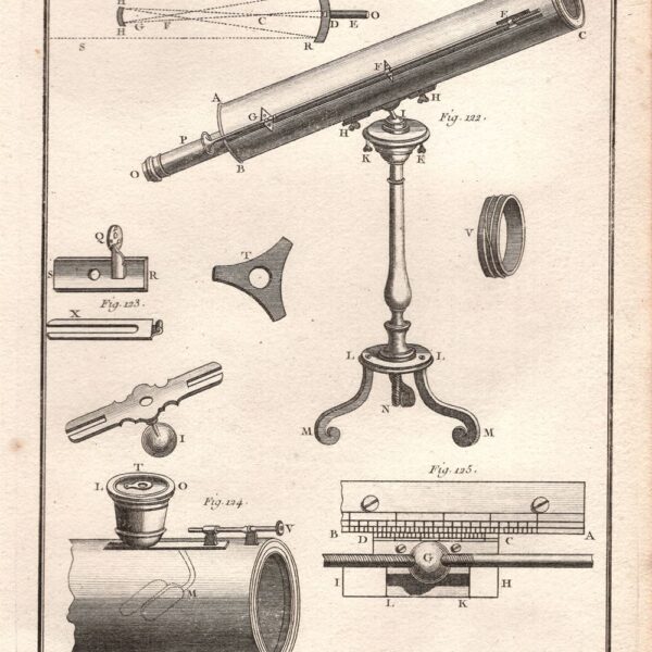 Astronomia, 1771, cannocchiale telescopio