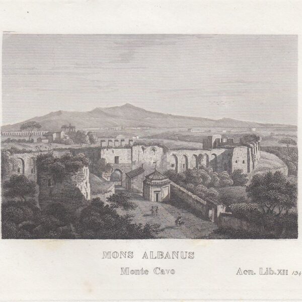 Monte Albano, Monte Cavo, C.Frommel, 1829