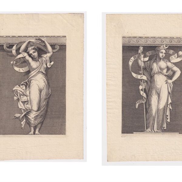 Coppia di Cariatidi, Anonimo, XVIII secolo