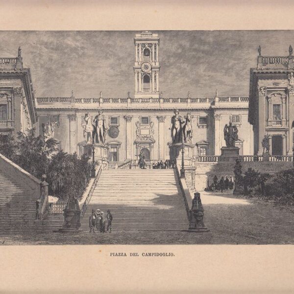 Roma, Piazza del Campidoglio, 1885