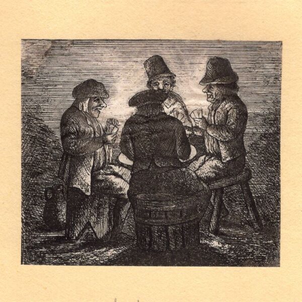 David Deuchar (1743-1808), da A.Ostade Quattro giocatori di carte