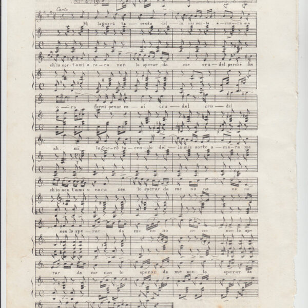 Spartito di G.Rossini, 1838
