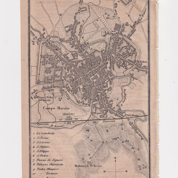 Mappa di Vicenza, 1873