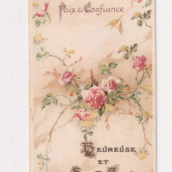 Santino antico, Buon anno, XIX sec.