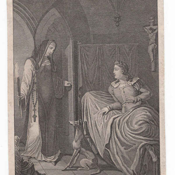 Monaca, scena di genere, 1850