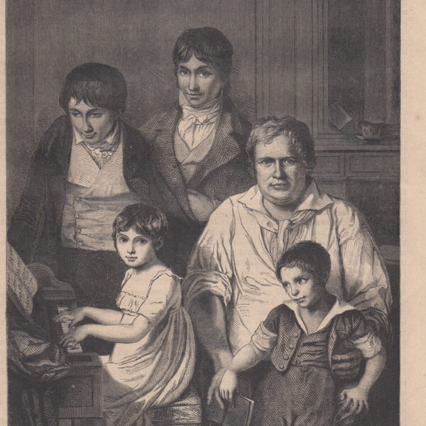 Louis David, Pere Gerard et sa famille, 1863